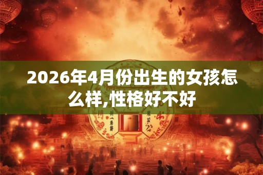 2026年4月份出生的女孩怎么样,性格好不好