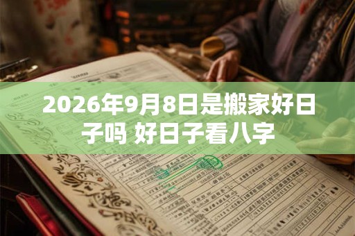 2026年9月8日是搬家好日子吗 好日子看八字 2026年9月8日是搬家好日子吗 好日子看八字