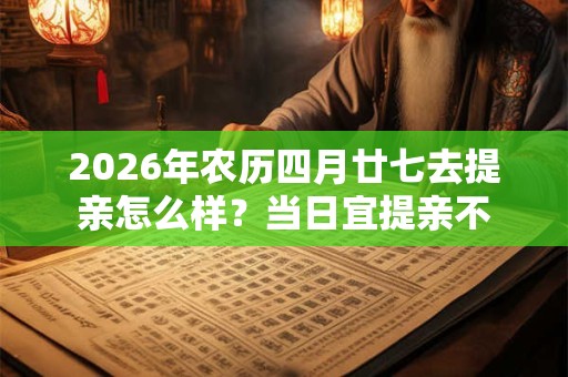 2026年农历四月廿七去提亲怎么样？当日宜提亲不