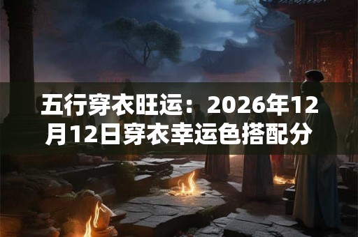 五行穿衣旺运：2026年12月12日穿衣幸运色搭配分享