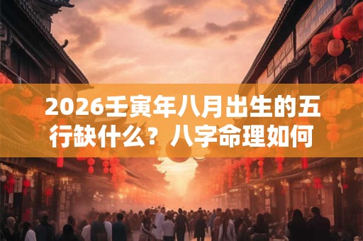 2026壬寅年八月出生的五行缺什么？八字命理如何