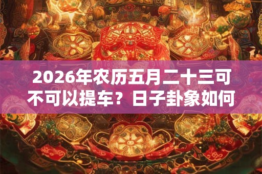 2026年农历五月二十三可不可以提车?日子卦象如何? 2026年农历五月二十三可不可以提车?日子卦象如何?