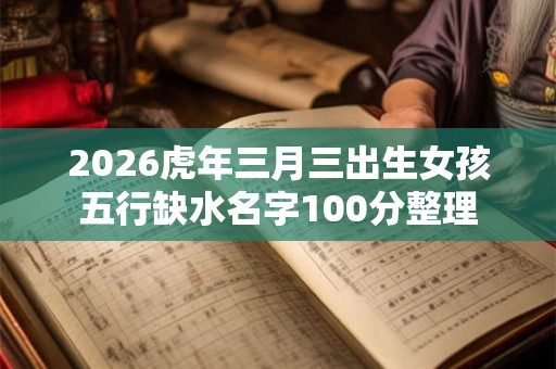 2026虎年三月三出生女孩五行缺水名字100分整理