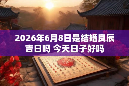 2026年6月8日是结婚良辰吉日吗 今天日子好吗 2026年6月8日是结婚良辰吉日吗 今天日子好吗