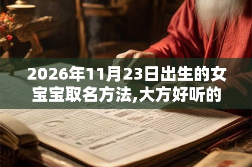 2026年11月23日出生的女宝宝取名方法,大方好听的名字大全