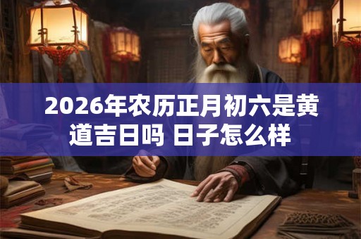 2026年农历正月初六是黄道吉日吗 日子怎么样 2026年农历正月初六是黄道吉日吗 日子怎么样