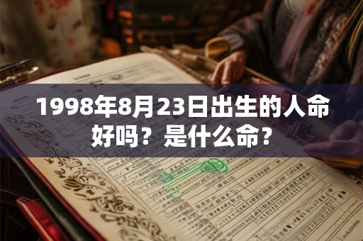 1998年8月23日出生的人命好吗？是什么命？