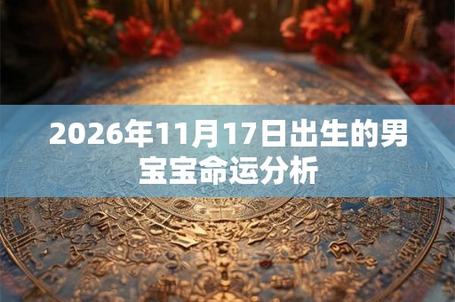 2026年11月17日出生的男宝宝命运分析