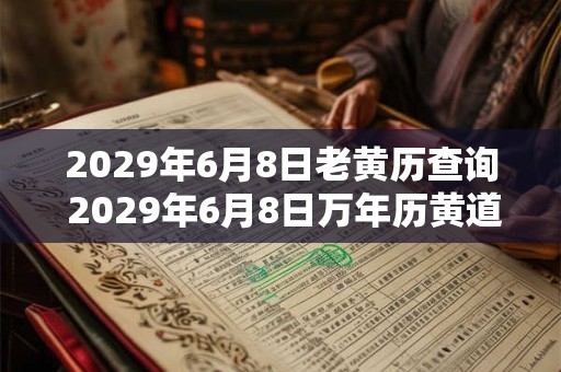 2029年6月8日老黄历查询 2029年6月8日万年历黄道吉日 2029年6月8日老黄历查询 2029年6月8日万年历黄道吉日