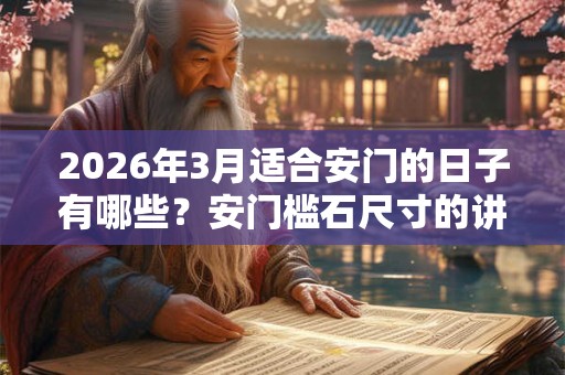 2026年3月适合安门的日子有哪些？安门槛石尺寸的讲究