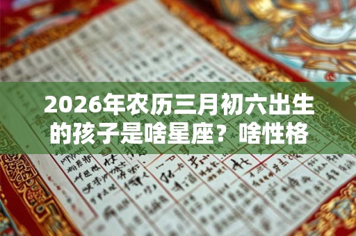 2026年农历三月初六出生的孩子是啥星座?啥性格 2026年农历三月初六出生的孩子是啥星座?啥性格