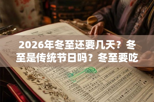 2026年冬至还要几天?冬至是传统节日吗?冬至要吃饺子吗? 2026年冬至还要几天?冬至是传统节日吗?冬至要吃饺子吗?