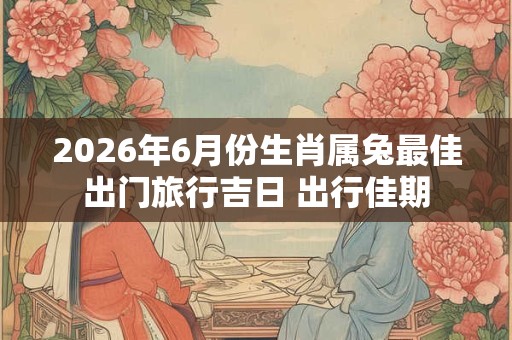 2026年6月份生肖属兔最佳出门旅行吉日 出行佳期