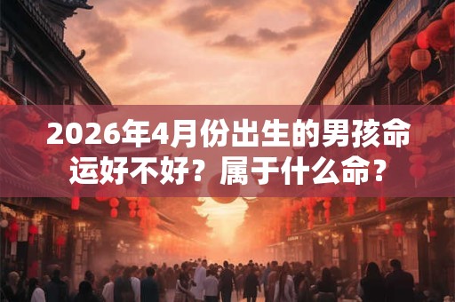 2026年4月份出生的男孩命运好不好？属于什么命？