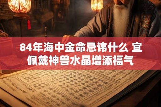 84年海中金命忌讳什么 宜佩戴神兽水晶增添福气