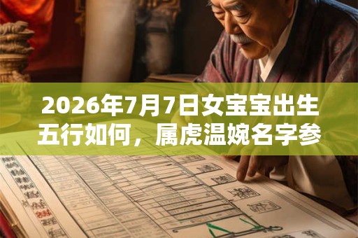 2026年7月7日女宝宝出生五行如何，属虎温婉名字参考