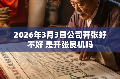 2026年3月3日公司开张好不好 是开张良机吗 2026年3月3日公司开张好不好 是开张良机吗