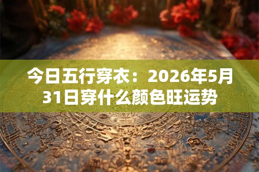 今日五行穿衣：2026年5月31日穿什么颜色旺运势
