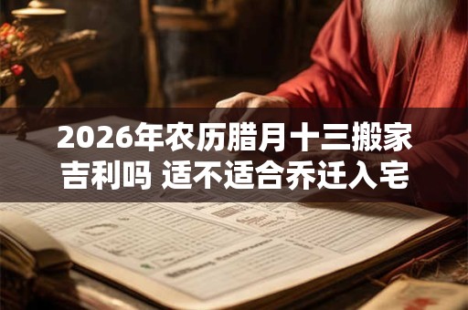 2026年农历腊月十三搬家吉利吗 适不适合乔迁入宅