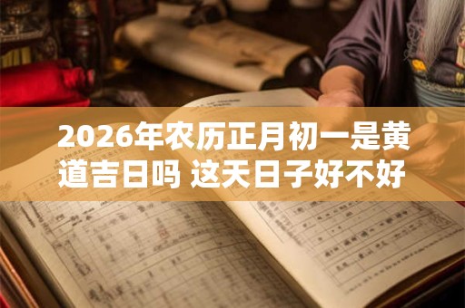 2026年农历正月初一是黄道吉日吗 这天日子好不好