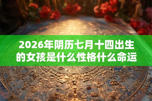 2026年阴历七月十四出生的女孩是什么性格什么命运？