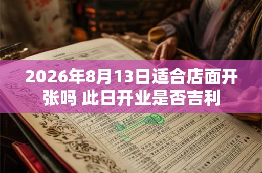 2026年8月13日适合店面开张吗 此日开业是否吉利 2026年8月13日适合店面开张吗 此日开业是否吉利