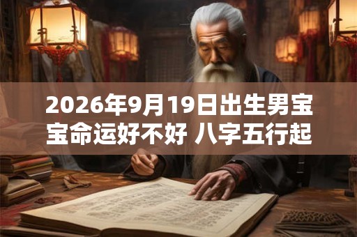 2026年9月19日出生男宝宝命运好不好 八字五行起名最全款