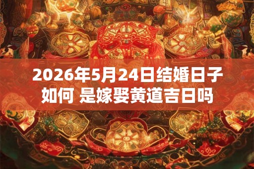 2026年5月24日结婚日子如何 是嫁娶黄道吉日吗 2026年5月24日结婚日子如何 是嫁娶黄道吉日吗