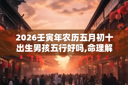 2026壬寅年农历五月初十出生男孩五行好吗,命理解析 2026壬寅年农历五月初十出生男孩五行好吗,命理解析