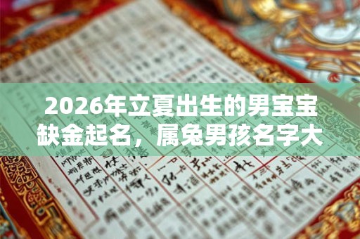 2026年立夏出生的男宝宝缺金起名,属兔男孩名字大全 2026年立夏出生的男宝宝缺金起名,属兔男孩名字大全