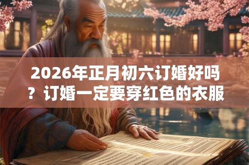 2026年正月初六订婚好吗?订婚一定要穿红色的衣服吗? 2026年正月初六订婚好吗?订婚一定要穿红色的衣服吗?
