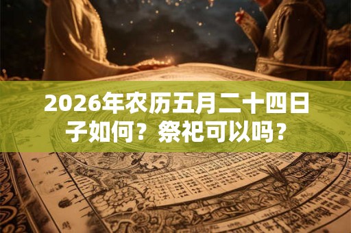 2026年农历五月二十四日子如何？祭祀可以吗？