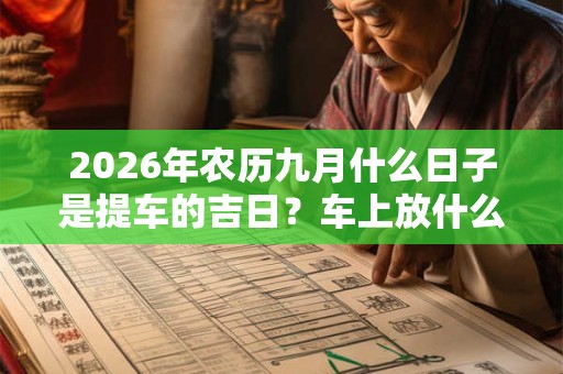 2026年农历九月什么日子是提车的吉日？车上放什么饰品吉利