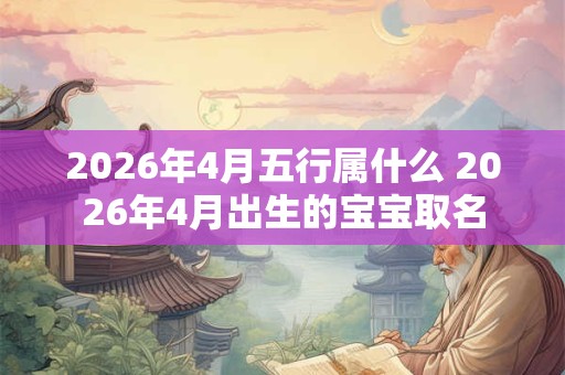 2026年4月五行属什么 2026年4月出生的宝宝取名