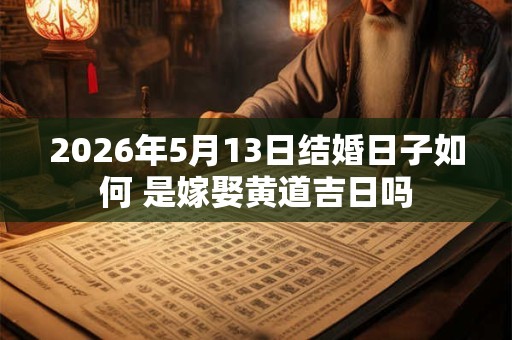 2026年5月13日结婚日子如何 是嫁娶黄道吉日吗