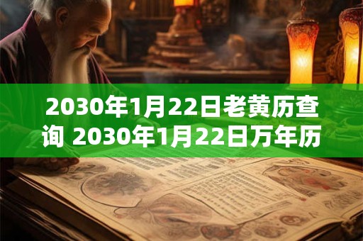 2030年1月22日老黄历查询 2030年1月22日万年历黄道吉日 2030年1月22日老黄历查询 2030年1月22日万年历黄道吉日