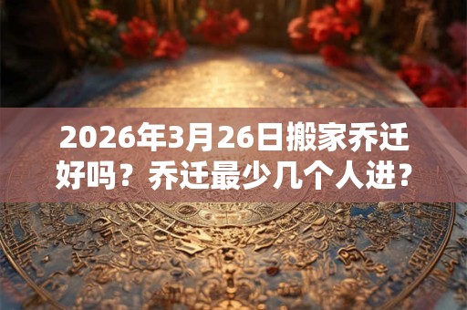 2026年3月26日搬家乔迁好吗？乔迁最少几个人进？