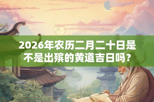 2026年农历二月二十日是不是出殡的黄道吉日吗？