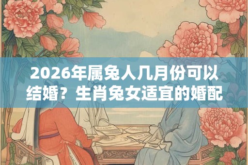 2026年属兔人几月份可以结婚？生肖兔女适宜的婚配属相
