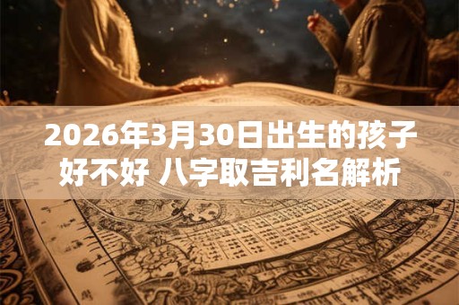2026年3月30日出生的孩子好不好 八字取吉利名解析