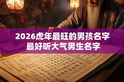 2026虎年最旺的男孩名字 最好听大气男生名字