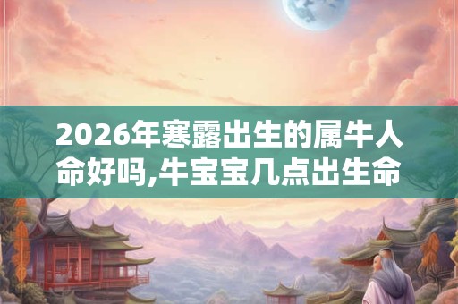 2026年寒露出生的属牛人命好吗,牛宝宝几点出生命最好? 2026年寒露出生的属牛人命好吗,牛宝宝几点出生命最好?