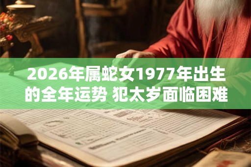 2026年属蛇女1977年出生的全年运势 犯太岁面临困难