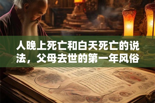 人晚上死亡和白天死亡的说法，父母去世的第一年风俗