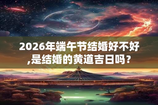 2026年端午节结婚好不好,是结婚的黄道吉日吗？