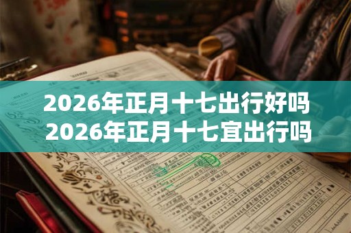 2026年正月十七出行好吗 2026年正月十七宜出行吗