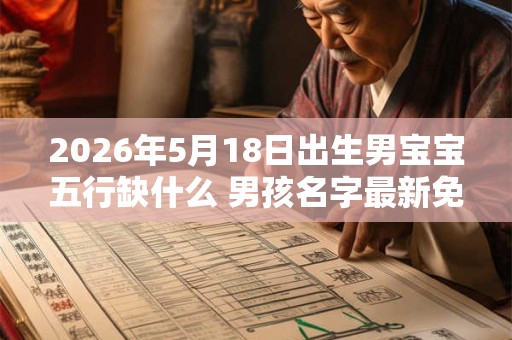 2026年5月18日出生男宝宝五行缺什么 男孩名字最新免费版