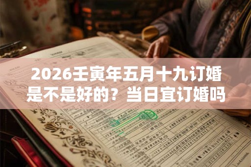2026壬寅年五月十九订婚是不是好的?当日宜订婚吗 2026壬寅年五月十九订婚是不是好的?当日宜订婚吗