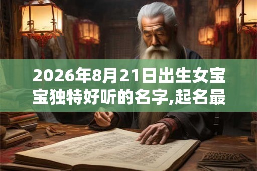 2026年8月21日出生女宝宝独特好听的名字,起名最佳字 2026年8月21日出生女宝宝独特好听的名字,起名最佳字