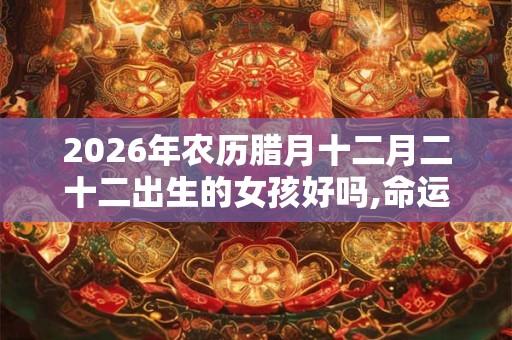 2026年农历腊月十二月二十二出生的女孩好吗,命运解析？